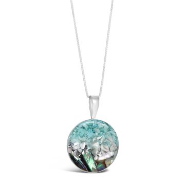 Marina Necklace - Dune Silver - Ocean Gradient