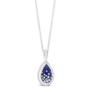 Modern Mermaid Necklace by Captain Kate - Diamond & Lapis