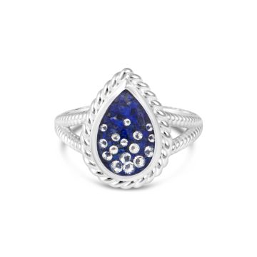 Modern Mermaid Ring by Captain Kate - Diamond & Lapis