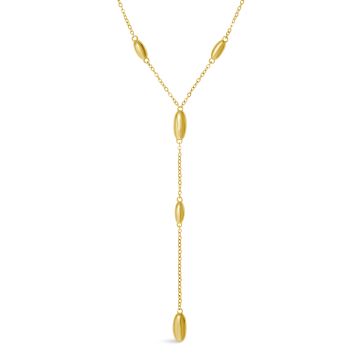 Mi Tesoro - Sculptural Lariat Necklace - Gold