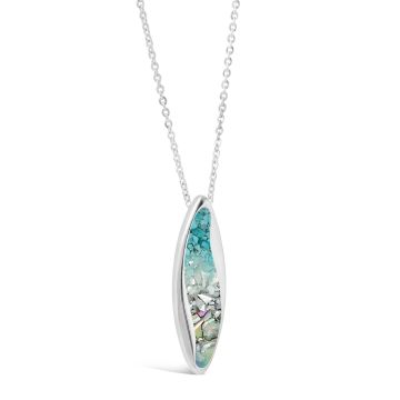 Ocean Current Necklace - Dune Silver - Ocean Gradient