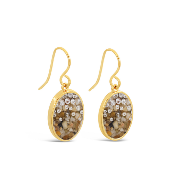 Sandrop Earrings - Large - 14k Gold Vermeil - Diamond Gradient