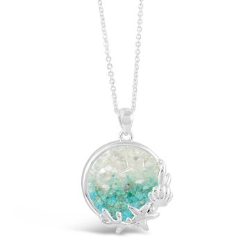 Seaside Necklace - Dune Silver - Mother of Pearl Gradient