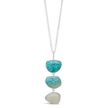 BC - Triple Drop Necklace - Turquoise Gradient