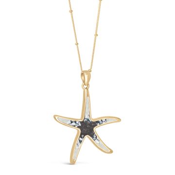 Starfish Necklace - Dune Gold - Mother of Pearl Gradient