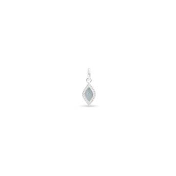 Tidepoint Single Drop Charm with White Topaz