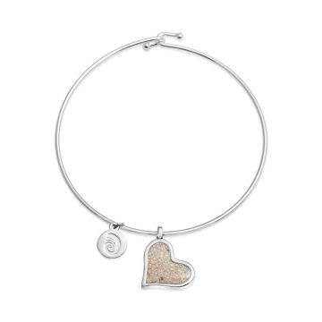 Tilted Heart Bangle