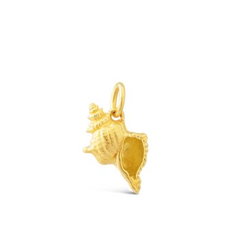 Collectible Travel Treasures Conch Shell Charm - 14k Gold Vermeil