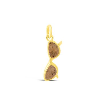 Collectible Travel Treasures Customizable Sunglasses Charm - 14k Gold Vermeil
