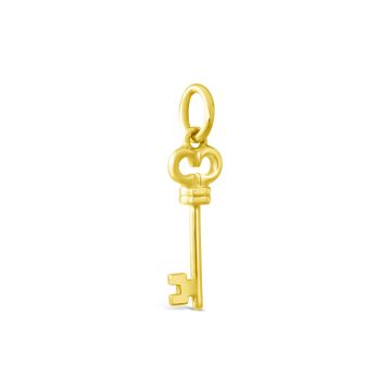 Collectible Travel Treasures Key Charm - 14k Gold Vermeil