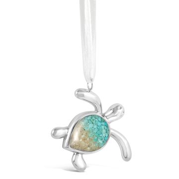 Turtle Ornament - Turquoise Gradient