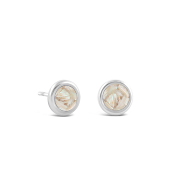 Birth Month Shell Dune Drop Studs - October - Baby's Ear