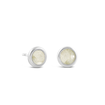 Birth Month Flower Dune Drop Studs - November - Chrysanthemum