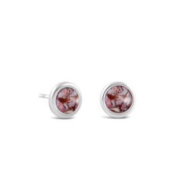 Birth Month Shell Dune Drop Studs - November - Scallop Shell