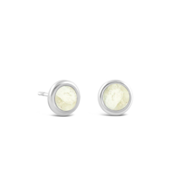 Birth Month Flower Dune Drop Studs - December - Narcissus