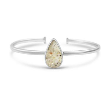 Explorer Teardrop Cuff Bracelet - Silver