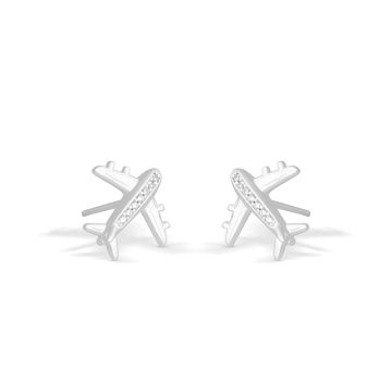 Airplane Stud Earrings by Christine Kesteloo