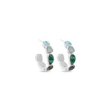 &earth - Earthbound Hoop Earrings - Silver