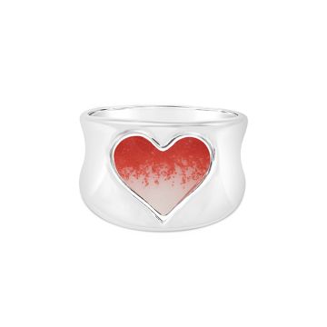 Bayview Ring - Heart - SCAD Red Gradient