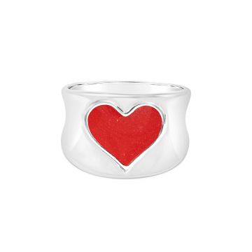 Bayview Ring - Heart - SCAD Red