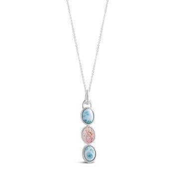 Caribbean Jewelry and Turks and Caicos Jewelry necklace. Larimar jewelry.