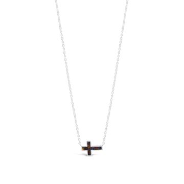 Limted Edition - Cross Stationary Necklace with Stained Glass