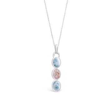 Caribbean Jewelry and Turks and Caicos Jewelry necklace. Larimar jewelry.