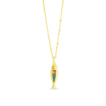 Minnow Necklace - Dune Gold - Alaska Gold Rush Gradient