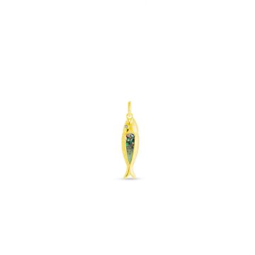 Minnow Pendant - Dune Gold - Abalone Gradient