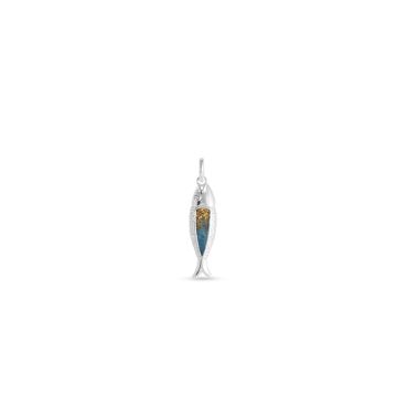 Minnow Pendant - Dune Silver - Alaska Gold Rush Gradient