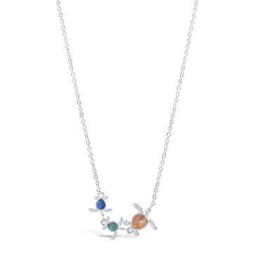 Limited Edition - Sea Turtle Family Stationary Necklace