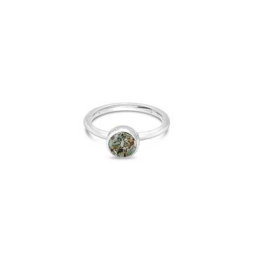 Birth Month Shell Stacker Ring - Round - September - Limpet Shell
