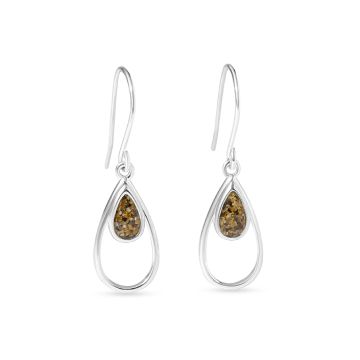 Teardrop Ripple Earrings - Petite