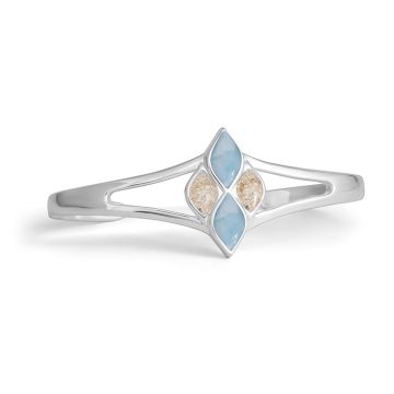 Tidepoint Cuff Bracelet - Larimar & Sand