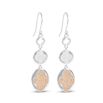 Water Clover Drop Earrings by Christine Kesteloo