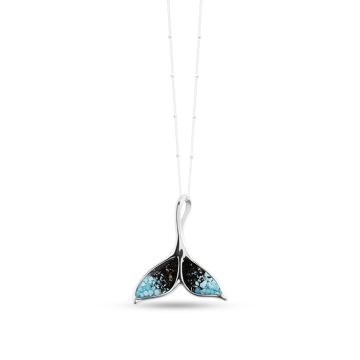 Whale Song Necklace - Turquoise Gradient