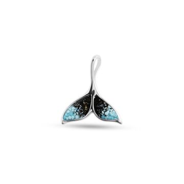 Whale Song Pendant - Turquoise Gradient