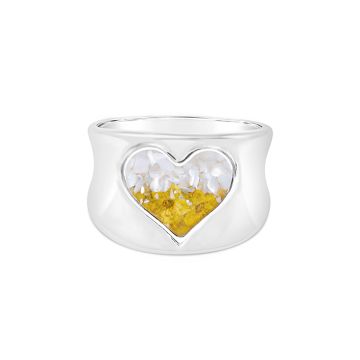 Bayview Ring - Heart - Mother of Pearl Gradient