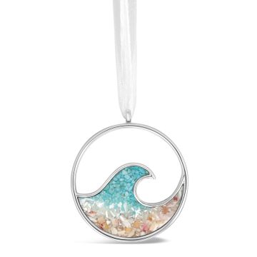 BC - Cresting Wave Ornament - Ocean Gradient