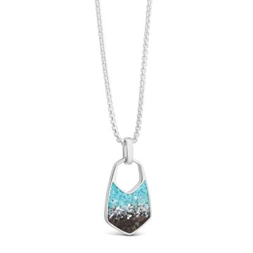 Deco Pendant Necklace - Ocean Gradient