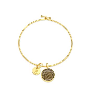 Beach Bangle - Round - Gold - Guitar Strings