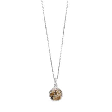 Bespoke Round Necklace - Sterling Silver - Diamond Gradient