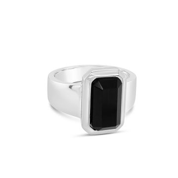 Mi Tesoro - Black Onyx Ring - Silver