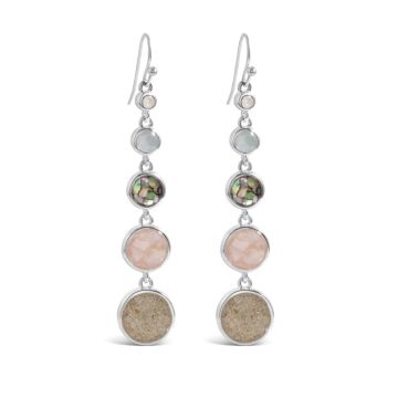 Cascade Earrings - Dune Silver