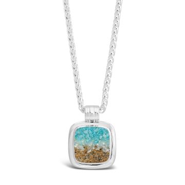 Cushion Cut Nautical Necklace - Ocean Gradient