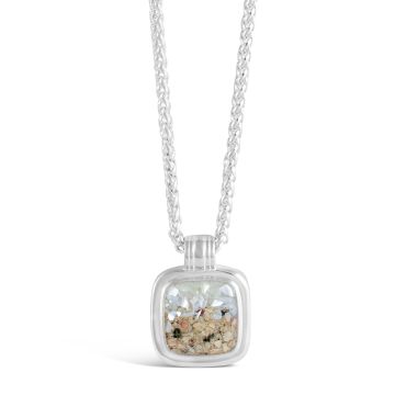 Cushion Cut Nautical Necklace - Mother of Pearl Gradient
