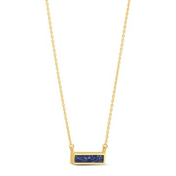 Delicate Dune Bar Necklace - 14k Gold Vermeil