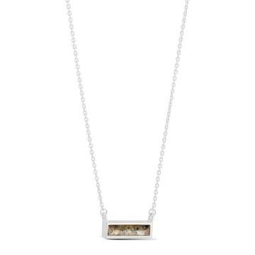 Beach wedding jewelry and anniversary jewelry gifts, delicate beach necklace in a horizontal short bar design customizable with your beach sand or element. Layering necklaces, necklace layers. Beach necklace.