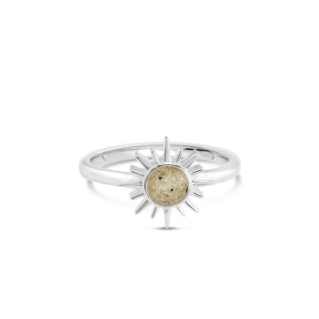 Delicate Dune Sunburst Ring