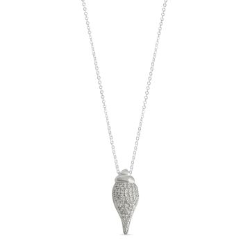 Diamond Conch Necklace - Sterling